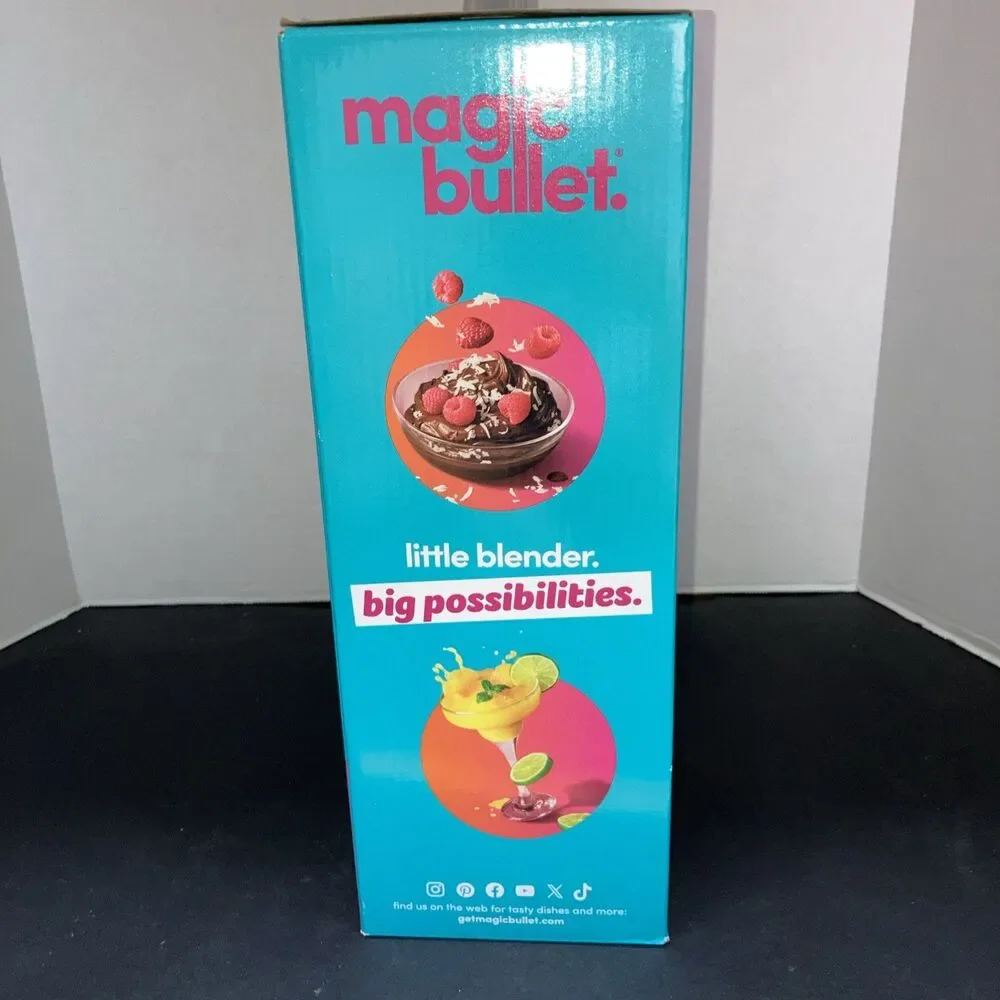 Magic Bullet® Personal Compact Blender 16oz Tall Cup 250W Motor NOB